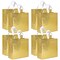 Wrapables Glossy Non-Woven Reusable Gift Bags with Handles for Weddings, Bridal Showers, Parties (Set of 8)